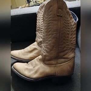 Laredo Women's Brown Leather Cowboy Boots Size 6